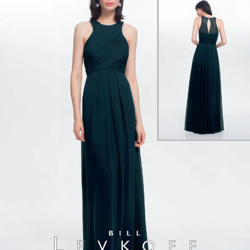 Bill Levkoff Bridesmaid Dress in Navy 1455